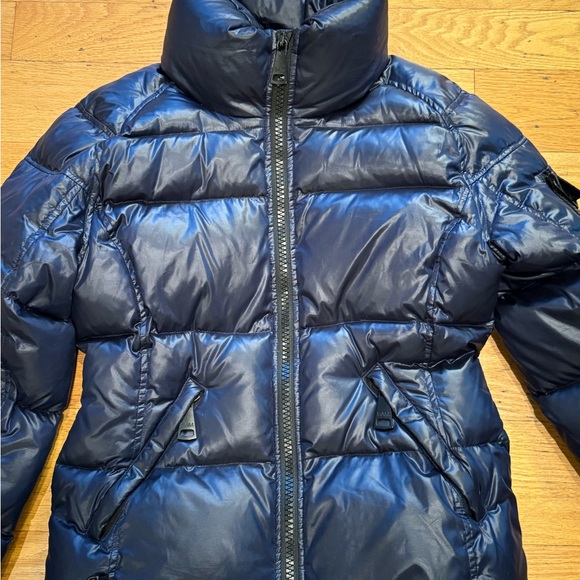 Navy blue Sam coat - women’s size great for winter! Gently used great condition - Picture 3 of 6